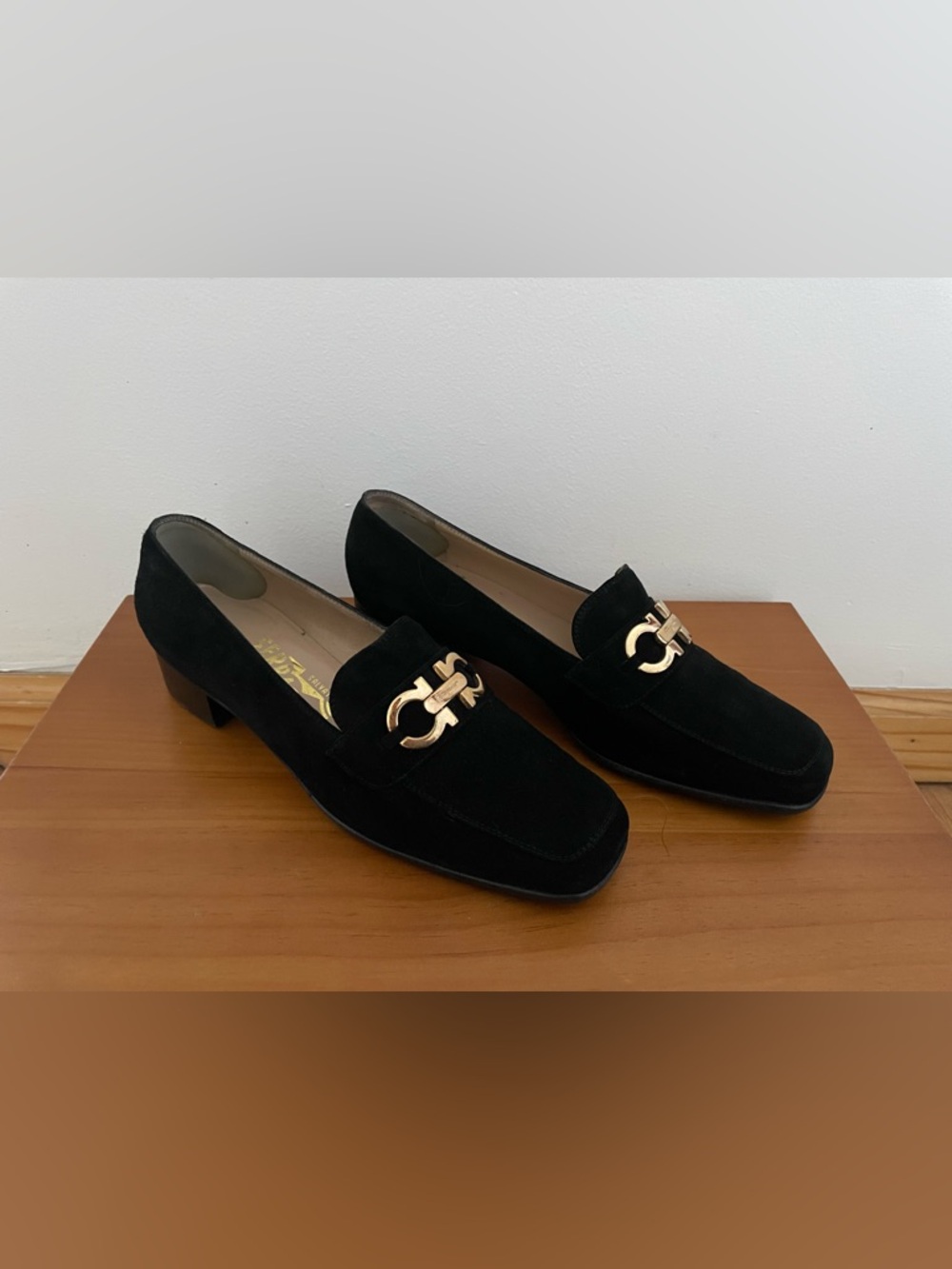 Salvatore Ferragamo Black Suede Loafers - Picture 4 of 9